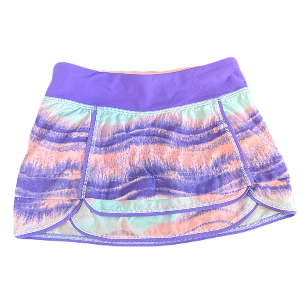 IVIVVA Pink Purple Athletic Skirt Shorts sz 6